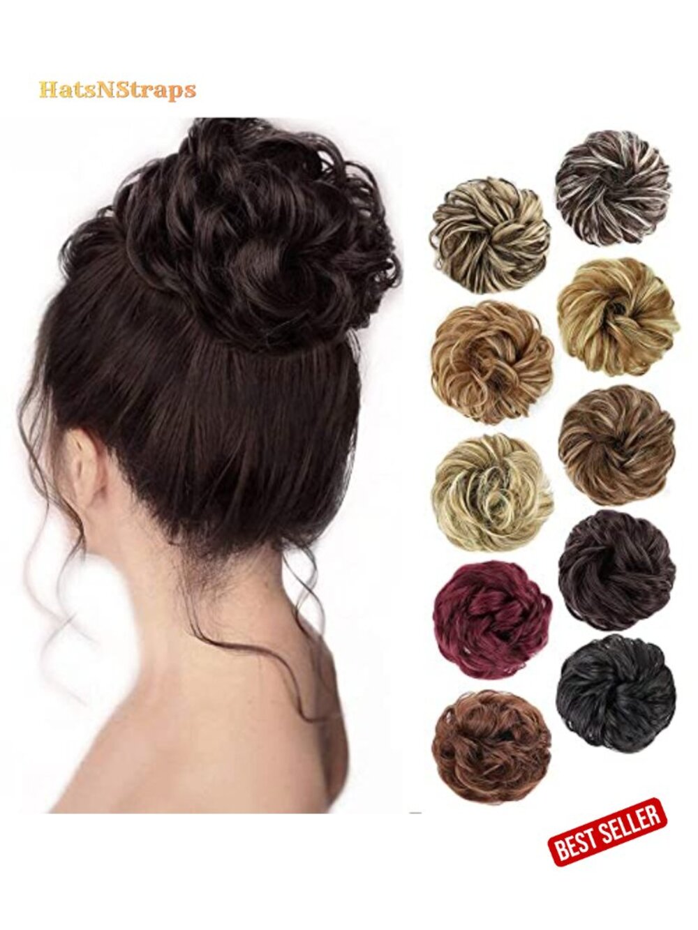 Messy Bun Hair Piece Synthetic Hair Scrunchie Heat Resistant Hairpiece